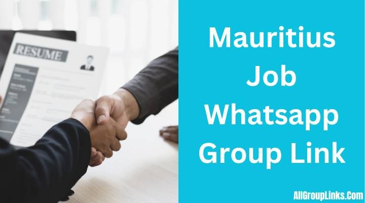 Mauritius Job Whatsapp Group Link