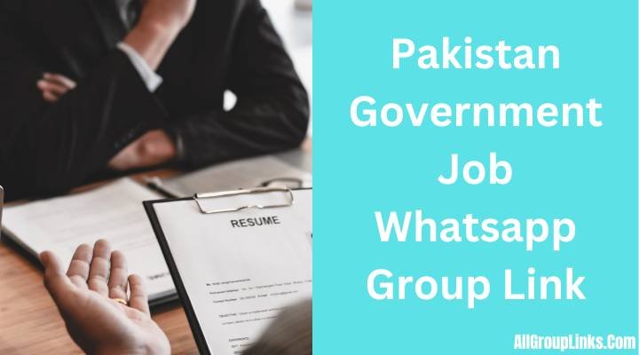Pakistan Government Job Whatsapp Group Link