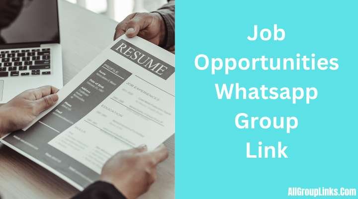 Job Opportunities Whatsapp Group Link